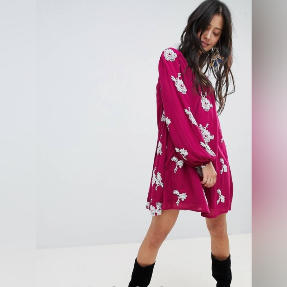 Free People Embroidered Austin Dress